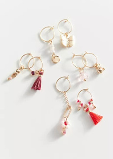 Urban Outfitters Exclusives Allegra Mini Charm Hoop Earring Set