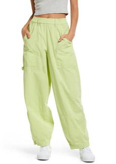 Urban Outfitters Exclusives BDG Urban Outfitters Baggy Cotton Cargo Pants in Lime at Nordstrom