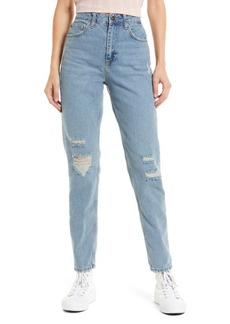 Urban Outfitters Exclusives BDG Urban Outfitters Deconstructed Mom Jeans in Mid Vintage at Nordstrom