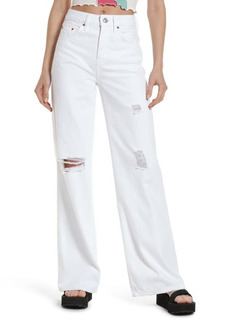 Urban Outfitters Exclusives BDG Urban Outfitters High Waist Ripped White Puddle Nonstretch Jeans at Nordstrom