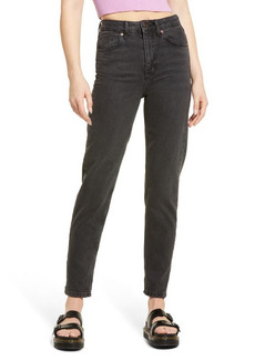 Urban Outfitters Exclusives BDG Urban Outfitters High Waist Tapered Mom Jeans in Black at Nordstrom