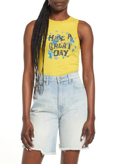 Urban Outfitters Exclusives BDG Urban Outfitters Women's Great Day Cotton Graphic Tank in Yellow at Nordstrom