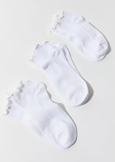 Urban Outfitters Exclusives Ruffle Ankle Sock 3-Pack