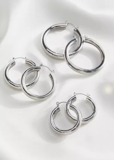 Urban Outfitters Exclusives Tessa Chunky Tube Hoop Earring Set