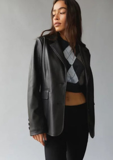 Urban Outfitters Exclusives UO Jules Faux Leather Blazer