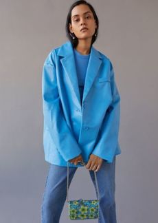 Urban Outfitters Exclusives UO Hale Faux Leather Oversized Blazer