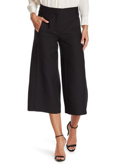 Valentino Crepe Couture Wool & Silk Culottes in Black at Nordstrom
