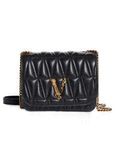 Versace Virtus Quilted Evening Bag in Black Multi Versace Gold at Nordstrom