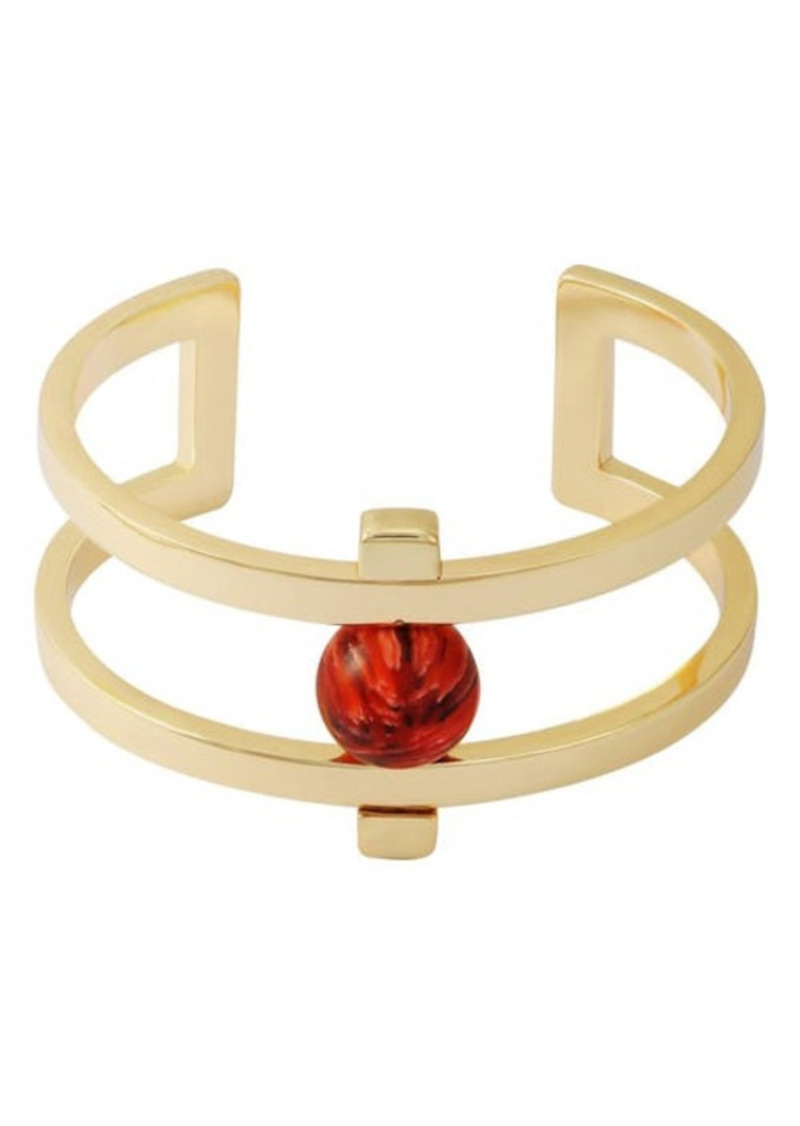 Vince Camuto Agate Cuff Bracelet in Gold Tone at Nordstrom