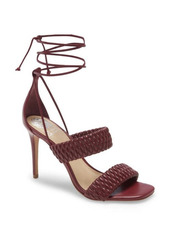 Vince Camuto Antilique Strappy Sandal in Black Baby Sheep at Nordstrom
