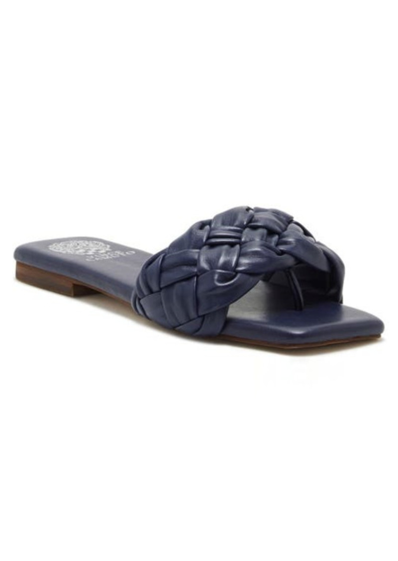 Vince Camuto Antonni Woven Slide Sandal in New Navy at Nordstrom