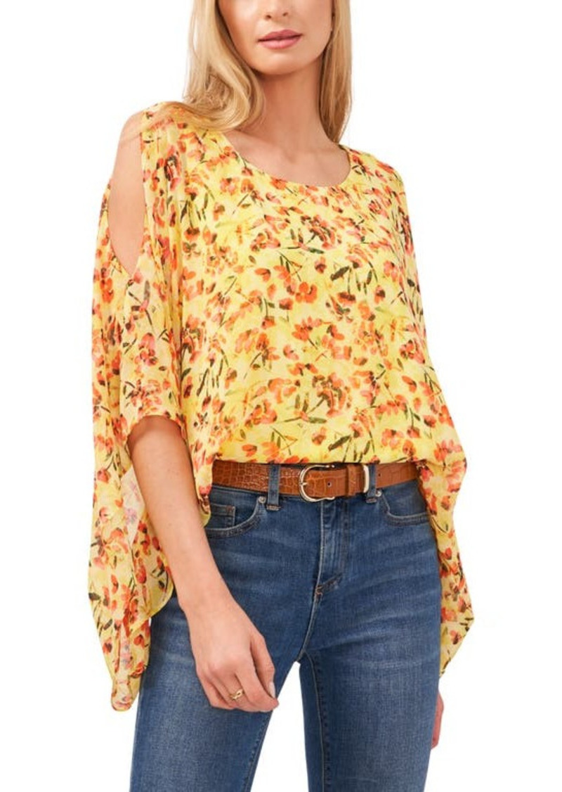 Vince Camuto Batwing Split Sleeve Blouse in Yellow at Nordstrom