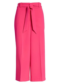 Vince Camuto Belted Culottes in Hot Pink at Nordstrom