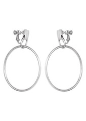 Vince Camuto Clip-On Drop Hoop Earrings in Gold at Nordstrom