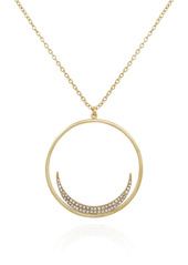 Vince Camuto Crescent Moon Pendant Necklace in Gold Tone at Nordstrom