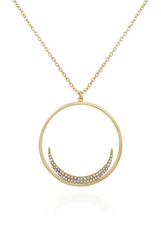 Vince Camuto Crescent Moon Pendant Necklace in Gold Tone at Nordstrom