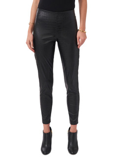 Vince Camuto Croc Pull-On Faux Leather Leggings