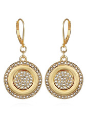 Vince Camuto Crystal Coin Drop Earrings in Gold/Crystal at Nordstrom