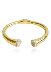 Vince Camuto Cubist Pave Tip Cuff Bracelet in Gold/Crystal at Nordstrom