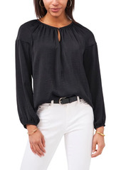 Vince Camuto Hammered Satin Blouse in Purple at Nordstrom