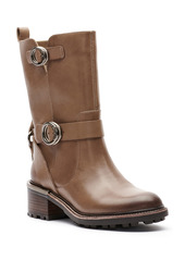 Vince Camuto Kerivini Moto Boot in Beige at Nordstrom