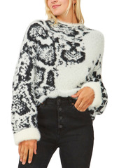 Vince Camuto Mixed Animal Sweater
