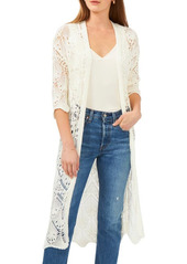 Vince Camuto Open Stitch Duster in New Ivory at Nordstrom