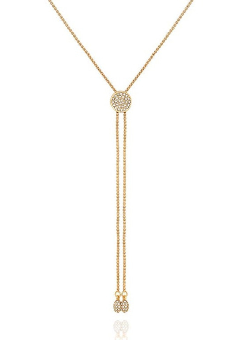 Vince Camuto Pavé Slider Necklace in Gold/Crystal at Nordstrom