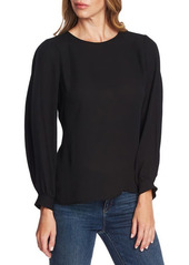 Vince Camuto Pleated Sleeve Blouse in Rose Pink at Nordstrom