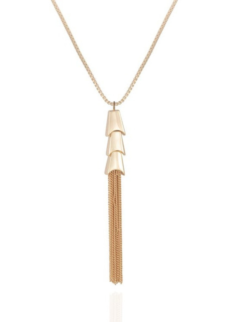 Vince Camuto Tassle Pendant Necklace in Gold at Nordstrom