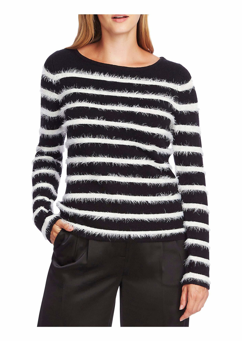 Vince Camuto Women's Long Eyelash Stripe Sweater
