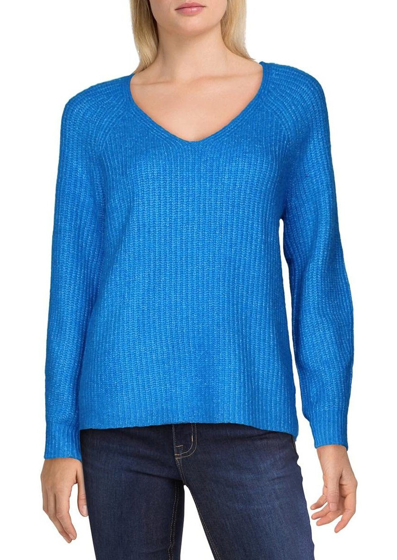 Vince Camuto Women's Long Sleeve Ribbed V-Neck Sweater