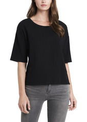 Vince Camuto Women's Elbow Sleeve French Terry Top