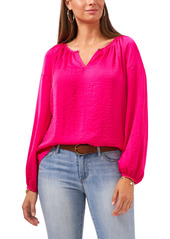 Vince Camuto Hammered Satin Blouse in Pink Shock at Nordstrom