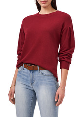 Vince Camuto Pleat Rib Top in Cranberry at Nordstrom