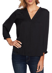 Vince Camuto Rumple Fabric Blouse in Brown at Nordstrom