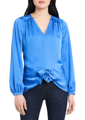 Vince Camuto Tie Front Blouse in Legacy Pink at Nordstrom