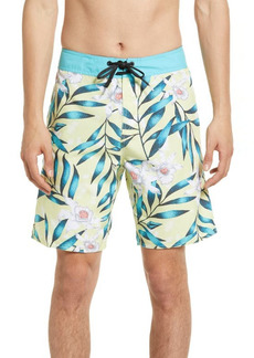 Volcom Floral Mod 19 Swim Trunks in Glimmer Yellow at Nordstrom