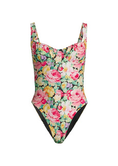 WeWoreWhat Floral One-Piece Swimsuit