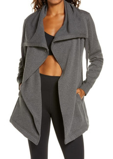 zella Amazing Cozy Wrap Jacket in Grey Medium Charcoal Htr at Nordstrom