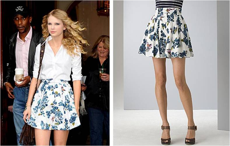 Salemail Find: Taylor Swift’s Floral Skirt
