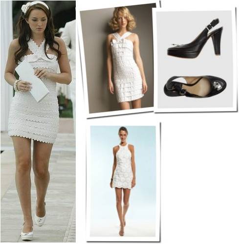 Buy Gossip Girl Blair White Party Dress Cheap Online