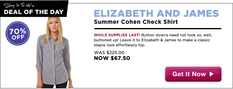 Elizabeth & James Button Down, 70% off: Deal of the Day!