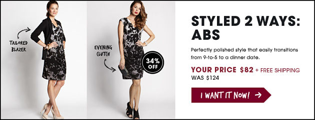 Deal of the Day - ABS Dress on sale from Shop It To Me