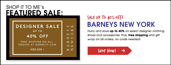 Barneys Sale