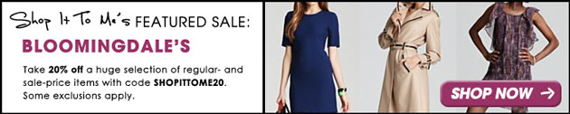 Bloomingdale's 20% off Friends and Family Sale