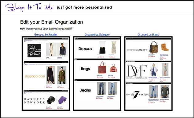 Email Organization Page