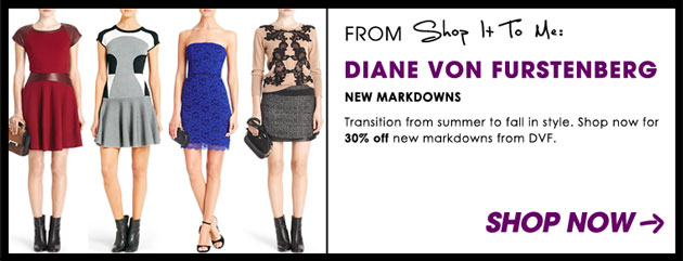 Weekly Sale Guide: DVF, 7 For All Mankind and Express