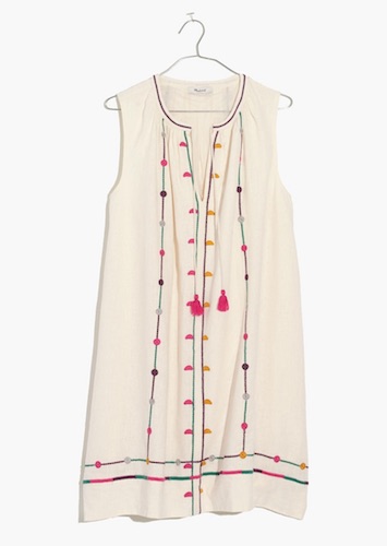 Madewell Embroidered Sunview Dress