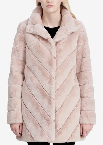 Calvin Klein Faux Fur Coat